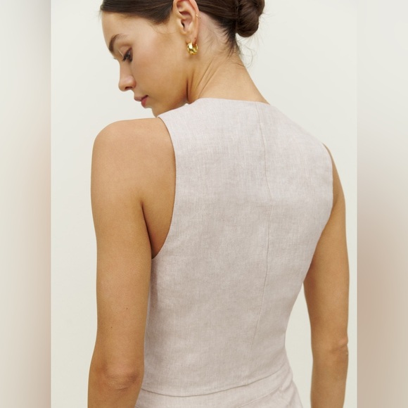 Reformation Devin Linen Vest - Picture 2 of 6
